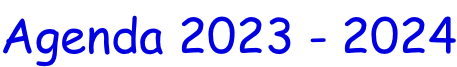 Agenda 2023 - 2024